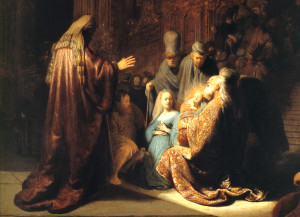 Rembrandt - Presentazione di Gesù al tempio